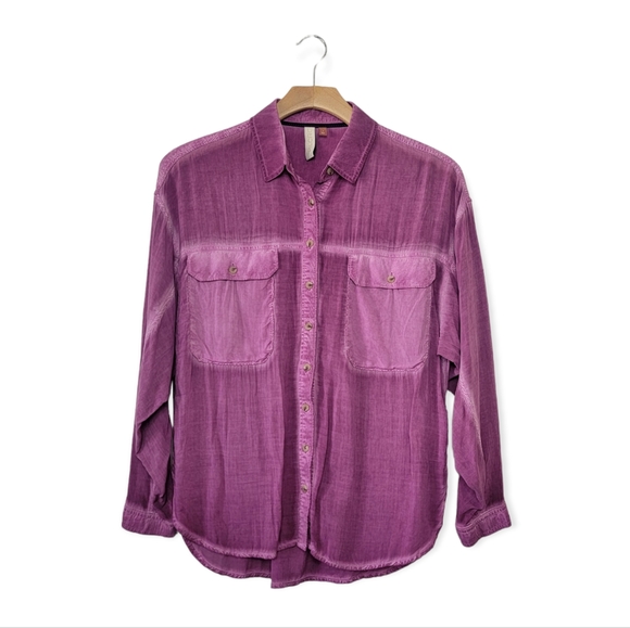 Pilcro and the Letterpress Tops - Pilcro Anthropologie Joelle Button Down